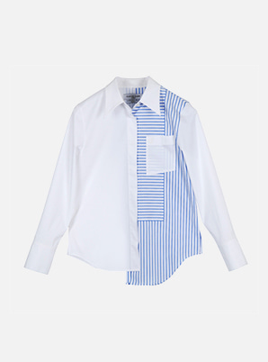 [STYLIST &amp;P!CK] CLUE DE CLARE Stripe Pattern Shirt