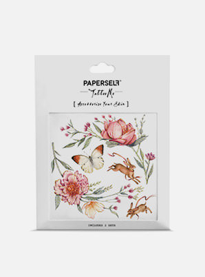 [MD &amp;P!CK] PAPERSELF Roses &amp; Rabbits TATTOO STICKER